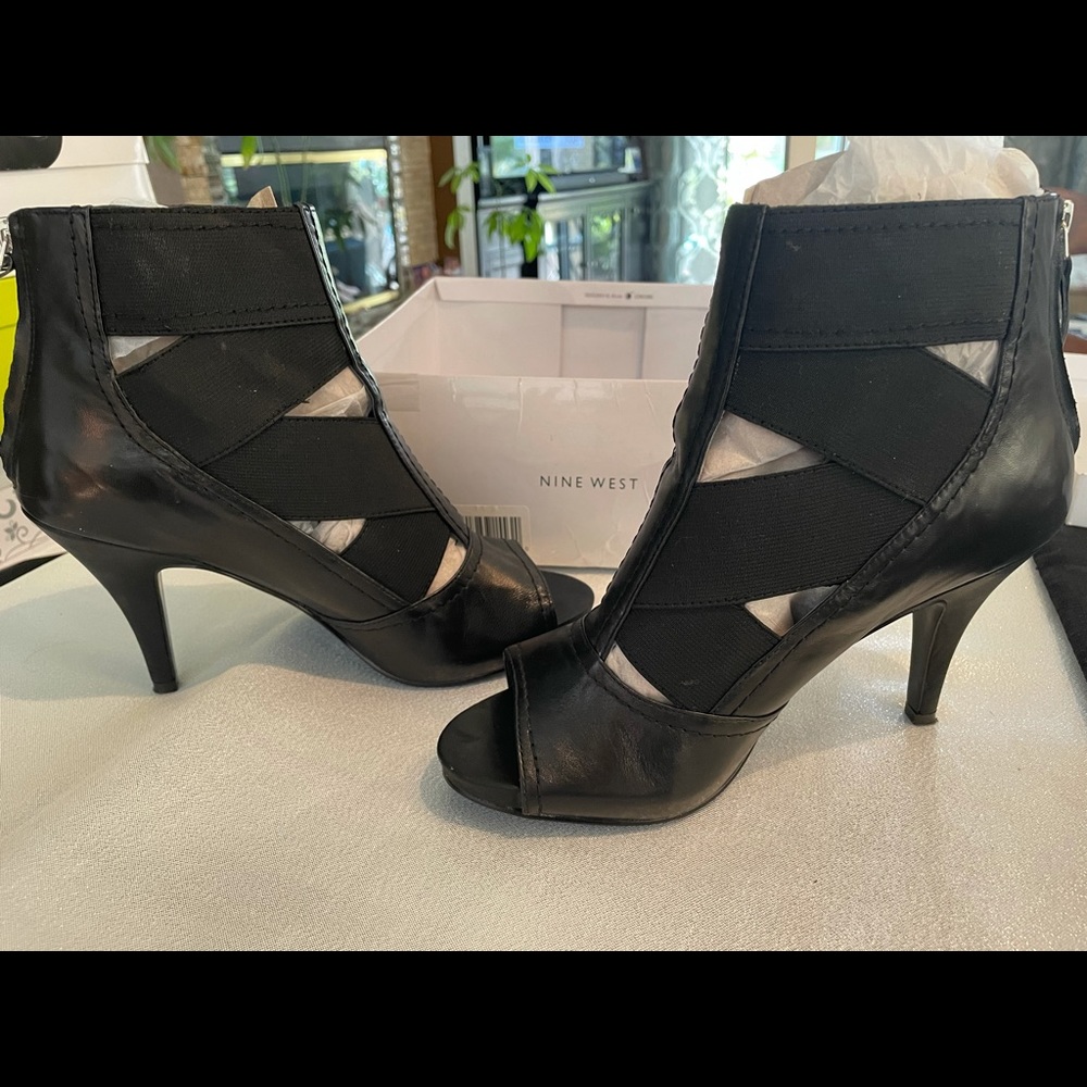 Open Ankle Boot. worn once.8. in original box.